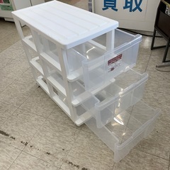 【ジモティー割引で最大15％OFF⭐️】 プラスチック3段　収納ケース　キャスター付き　※2400010541506の画像