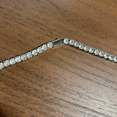 テニスチェーンネックレス　50cm 石幅5mm　　の画像
