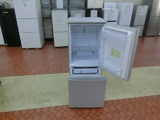2018年製 SHARP ノンフロン冷凍冷蔵庫 SJ-D14D-W 動作品 (七馬