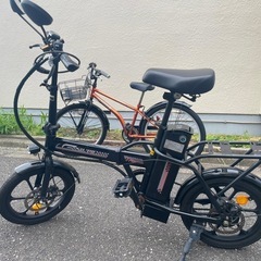 電動折りたたみ自転車の画像