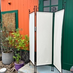 アイアン 3連　パーテーション 目隠し 大型 在庫2点あり　お洒...