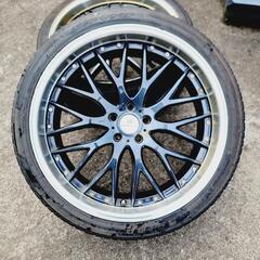 265/35R22  2018年製 HAIDA タイヤ3本・ホイール 4本セット の画像