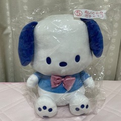 【新品】サンリオポチャッコぬいぐるみ＆あひるのペックルメラミンカップセットの画像