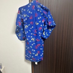 子供用浴衣 女の子　青の画像