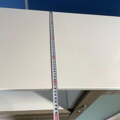 【美品】キッチンカウンター ホワイト×ベージュ 多収納 お洒落 木目調 早い者勝ち 引取歓迎 配送OKの画像