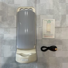 LEDソーラーランタン キャンプ USB 太陽光充電3色切替 5000mAhの画像