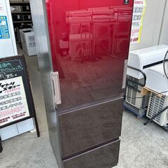 【動作保証あり】SHARP シャープ 2022年 SJ-GW35J-R 350L 3ドア 冷凍冷蔵庫 プラズマクラスター【管理KRR752】の画像