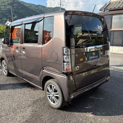 【総額コミコミ】広島発プライムゲート車検令和8年9月29日まで！H25年NBOX　GLパッケージ　社外ナビ　フルセグTV　左オートスライドドア　スマートキー　純正１４インチアルミホイール付の画像
