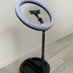  LEDリングライト スタンド伸縮 170cm 自撮りライトの画像