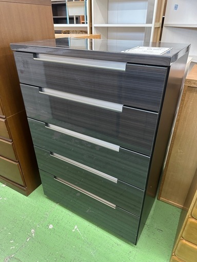【ドリーム川西店御来店限定】5段チェスト／クリーニング済み 【2001235255600403】