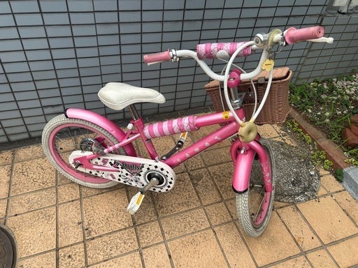 16インチキッズ子供自転車女の子ピンク (ray) 恋ヶ窪の自転車の