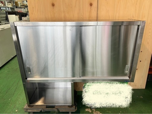 マルゼン吊戸棚 置台付き 1310x350x1040 マルゼン吊戸棚 置台付き 1310x350x1040