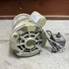 100V0.4kw モーター◇プーリー付き◆機械などの動力源の画像