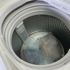 AQUA 全自動洗濯機 8.0kg AQW-V8M 2021年製 ガラストップ インバーター式の画像