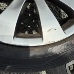 最終値引きです　スバル純正18インチ　アルミホイールタイヤセット　215/45r18 pcd100 5h  7jの画像