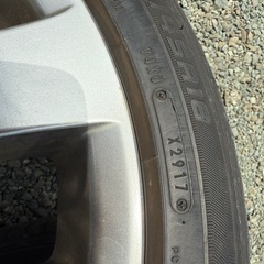 最終値引きです　スバル純正18インチ　アルミホイールタイヤセット　215/45r18 pcd100 5h  7jの画像