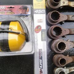 現場　足場　ラチェット　水平器　作業用ヘッドホン　セットの画像