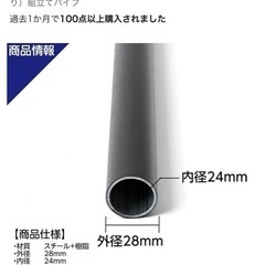 組み立てパイプ、スチールパイプ、メタルジョイント、パイプの画像