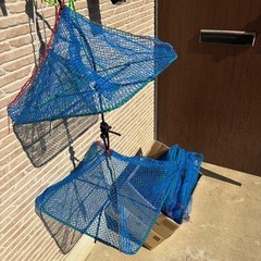 生簀　ビク　魚籠　スカリ　養殖　釣堀　網　タモ　飼育　ボート　イケス　活魚　アジの画像