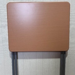 山善(YAMAZEN) テーブル ミニ 折りたたみ式 サイドテーブル 幅50×奥行48×高さ70cmの画像