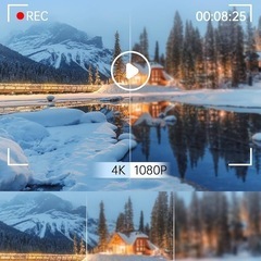 デジタルカメラ 4K 6400万画素 30FPS デジカメ 64GB TFカード付き 自撮り機能 18Xデジタルズームの画像