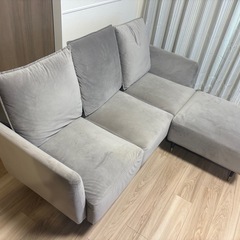 3人掛けソファ　オットマン付　の画像