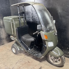 ★支払い総額4.8万円★店頭にて試乗可能♪ホンダ ジャイロキャノピー TA02 ワイドスペーサー！リアボックス付き！ミニカー登録可能です！の画像
