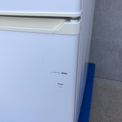 【洗浄済】2017年製 アイリスオーヤマ ノンフロン冷凍冷蔵庫「IRR-A09TW-W」90Lの画像