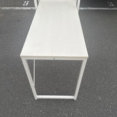 ニトリ システムデスク ザッキー ホワイトウォッシュの画像