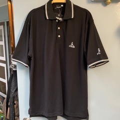 【ポロシャツ】PING ピン　半袖ポロシャツ　メンズ　XL ブラ...