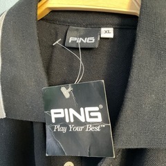 ポロシャツ】PING ピン半袖ポロシャツメンズXL ブラック【未使用