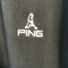 【ポロシャツ】PING ピン　半袖ポロシャツ　メンズ　XL ブラック【未使用・タグ付き】 の画像
