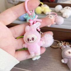 【新品未使用】【送料込】ラブブぬいぐるみキーホルダー色 選択 自由の画像