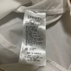ほぼ新品未使用　snidel ブラウスの画像