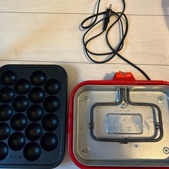 たこ焼き器　新津興器 ホームスワン　着脱式 角型 電気 フッ素樹脂加工の画像