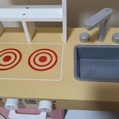 木製キッチンおもちゃの画像