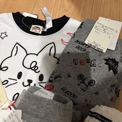 全てタグ付女の子　80 90 スカート　Tシャツセット　５枚の画像