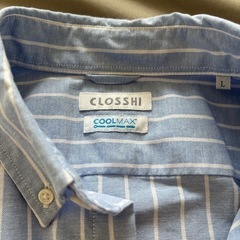 CLOSHI ストライプ 半袖シャツ Lサイズの画像