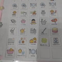 【断捨離中❗️あげます‼️】　家事　分類　分担　マグネット　イラストの画像
