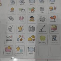 【断捨離中❗️あげます‼️】　家事　分類　分担　マグネット　イラストの画像