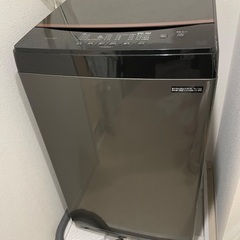 13.14日引き取り限定10000円→8000円！アイリスオーヤマ 洗濯機 6kg 新生活 一人暮らし ブラック ガラストップ 縦型 IAW-T605BL-Bの画像