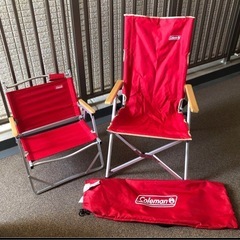 Coleman レイチェア　コンパクトフォールディングチェア 赤...