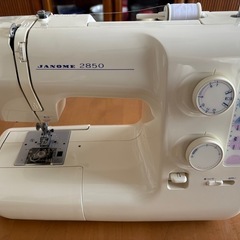 JANOME 2850 電子ミシン ホワイト　☆中古品☆の画像