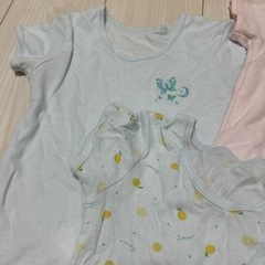 女の子　100センチ　半袖下着　5枚の画像