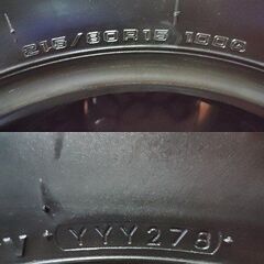 【走行短め】YOKOHAMA FLEXPAN 280 215/80R15 15インチ スパイクタイヤ 4本 ジムニー等　(KTN435) の画像