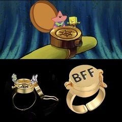 スポンジボブ BFF 親友 フォーエバーリング 指輪 男女兼用 ...