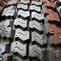 【未走行に近い】BS BRIDGESTONE RD-713 WINTER 165R14LT 8PR 14インチ スパイクタイヤ スタッドレス 4本 ADバン等　(KTM449)の画像