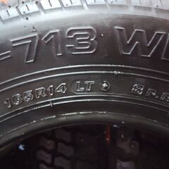 【未走行に近い】BS BRIDGESTONE RD-713 WINTER 165R14LT 8PR 14インチ スパイクタイヤ スタッドレス 4本 ADバン等　(KTM449)の画像