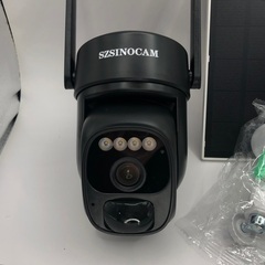 【133】新品1台 Wi-Fi 野外セキュリティカメラ〈充電バッテリー内臓〉& ソーラーパネルセットの画像
