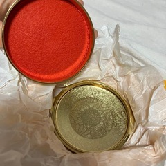 松美堂　朱肉　金色　木箱セット　新品未使用！の画像